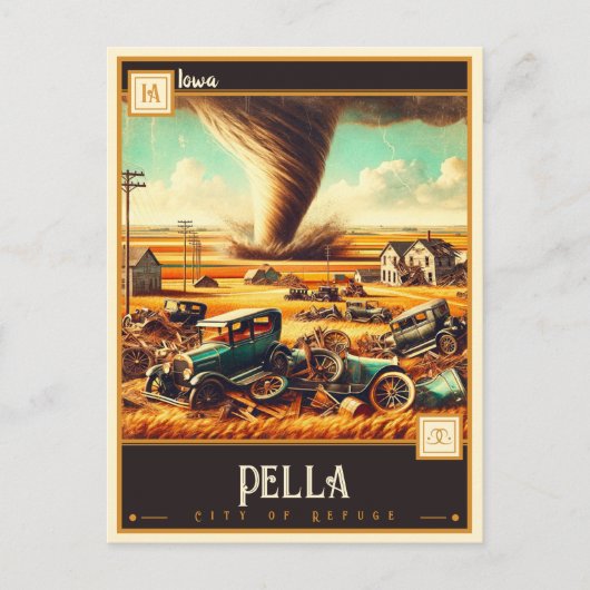 Pella, Iowa | ヴィンテージ ポストカード (正面)