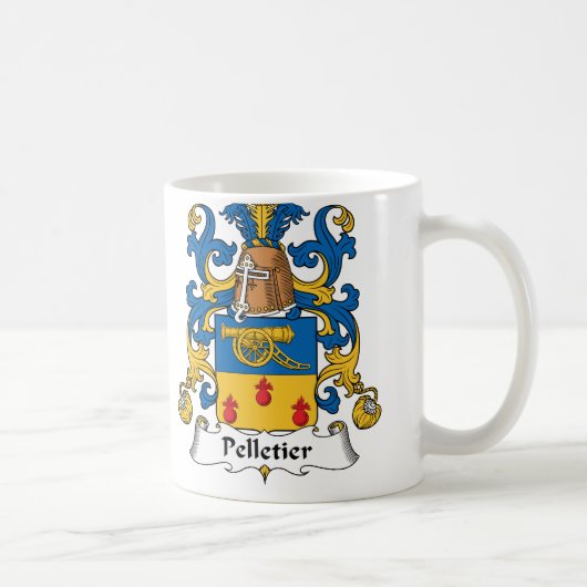 Pelletierの家紋 コーヒーマグカップ (右)