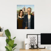 Pelosi and Schumer American Gothic ポスター (ホームオフィス)