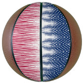 Pelota de baloncesto con lindas pinceladas . バスケットボール (縦)