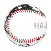 Pelota de Béisbol Halloween Castillo y Murciélagos 野球ボール (正面左)