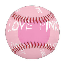 Pelota de beisbol love pink 野球ボール