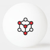 Pelota ping pong Logo Ludodesign 卓球ボール (正面)
