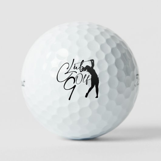 Pelotas de golf con golfista ゴルフボール (正面)