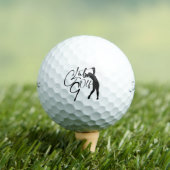 Pelotas de golf con golfista ゴルフボール (インサイチュ 木)
