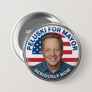 Peluski for Mayor Official Button 缶バッジ