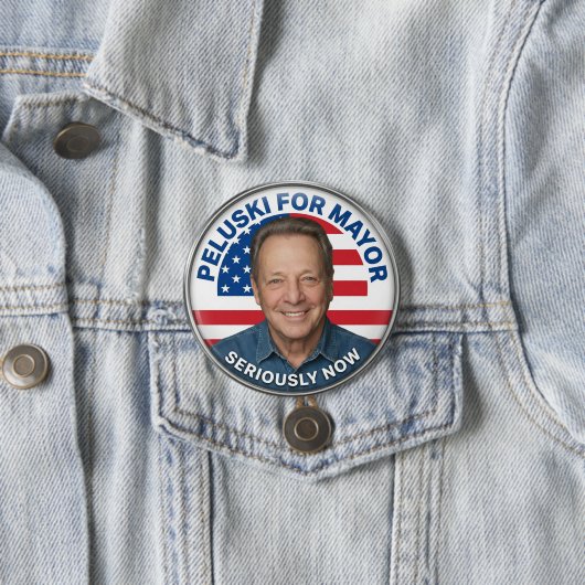 Peluski for Mayor Official Button 缶バッジ (インサイチュ)