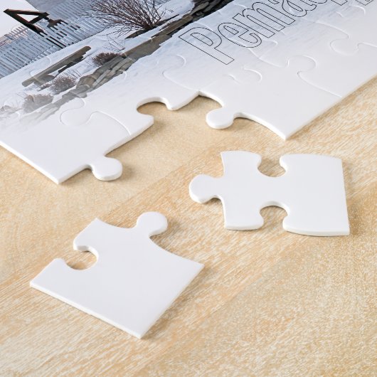 Pemaquidの灯台 ジグソーパズル (側面)