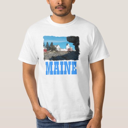 Pemaquidの灯台 Tシャツ (正面)