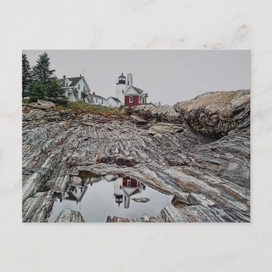 Pemaquidポイント灯台郵便はがき ポストカード (正面)