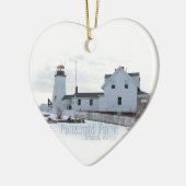Pemaquidポイント灯台 セラミックオーナメント (左)