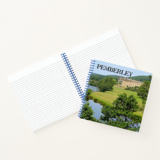 Pemberley in Derbyshire Spiral Notebook ノートブック (内部)