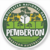 Pemberton, Western Australiaステッカー シール (正面)
