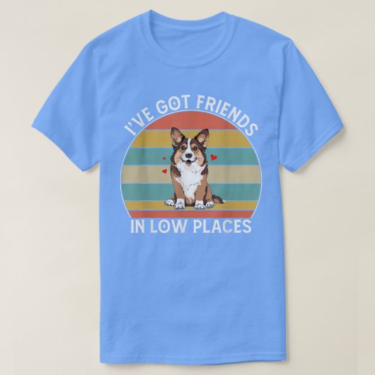 Pembrokeの低い場所得でMens Corgiの友人 Tシャツ (デザイン正面)