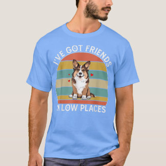Pembrokeの低い場所得でMens Corgiの友人 Tシャツ