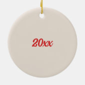 Pembrokeウェルシュコーギーカスタマイズ可能なペット名 セラミックオーナメント (裏面)