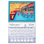 Pembrokeウェルシュコーギーコギスのおもしろい側 カレンダー (2月 2026)