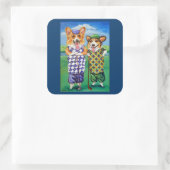 Pembrokeウェルシュコーギーシール スクエアシール (バッグ)