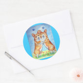 Pembrokeウェルシュコーギーシール ラウンドシール (封筒)