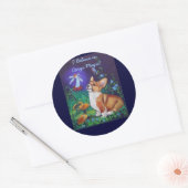 Pembrokeウェルシュコーギーシール ラウンドシール (封筒)