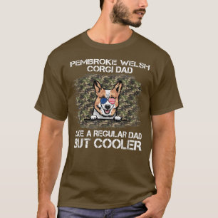 Pembrokeウェルシュコーギーパパ通常のパパがCo Tシャツ