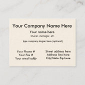 Pembrokeウェルシュコーギー名刺 名刺 (裏面)