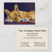 Pembrokeウェルシュコーギー名刺 名刺 (正面/裏面)