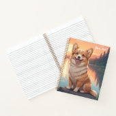 Pembroke Welsh Corgi by Lake ノートブック (内部)