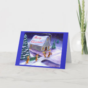 Pembroke Welsh Corgi Christmas Card シーズンカード