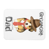 Pembroke Welsh Corgi Dad マグネット (横)