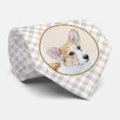 Pembroke Welsh Corgi Painting - Original Dog Art ネクタイ (ロール)