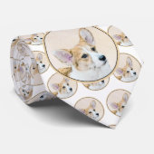 Pembroke Welsh Corgi Painting - Original Dog Art ネクタイ (ロール)