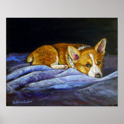 Pembroke Welsh Corgi Poster Print ポスター (正面)