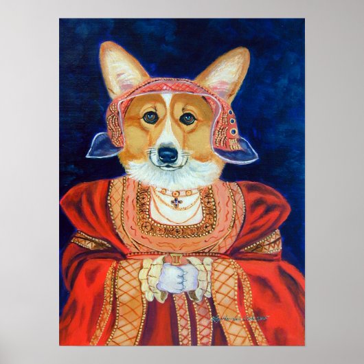 Pembroke Welsh Corgi Poster Print ポスター (正面)