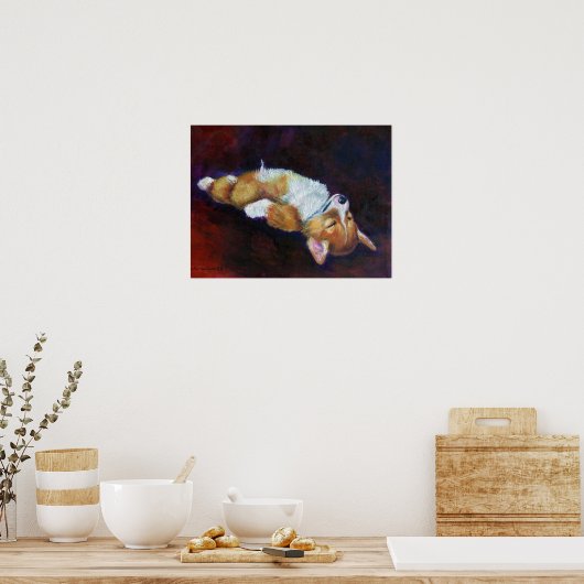 Pembroke Welsh Corgi Poster Print ポスター (キッチン)
