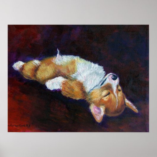 Pembroke Welsh Corgi Poster Print ポスター (正面)