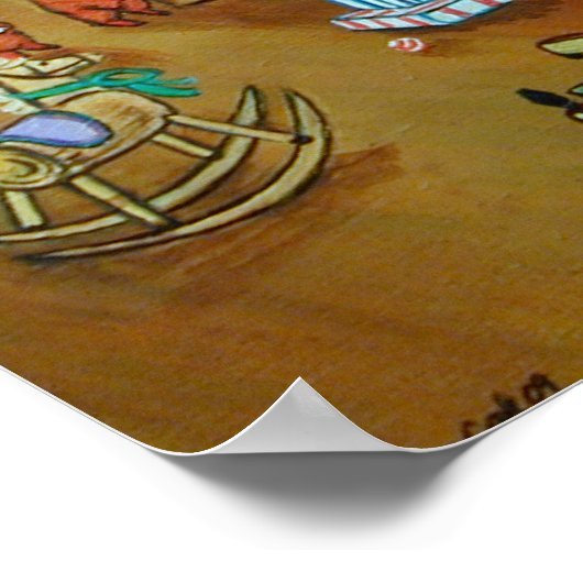 Pembroke Welsh Corgi Print ポスター (角)