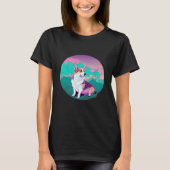 Pembroke Welsh Corgi Vaporwave Retrowave Aesthetic Tシャツ (正面)