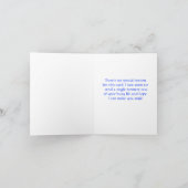 Pembrokedウェルシュコーギー考えるのグリーティングカード カード (内部)