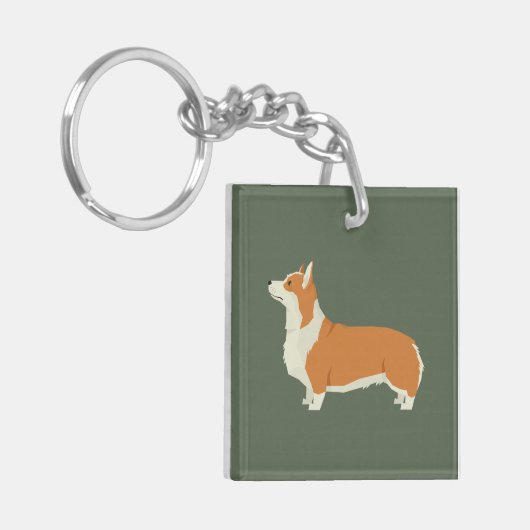 Pembrook Welsh Corgi キーホルダー (正面左)