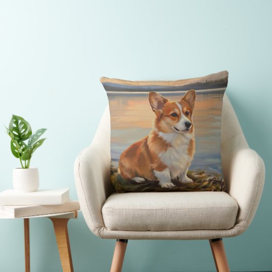 Pembrook Welsh Corgi クッション (椅子)