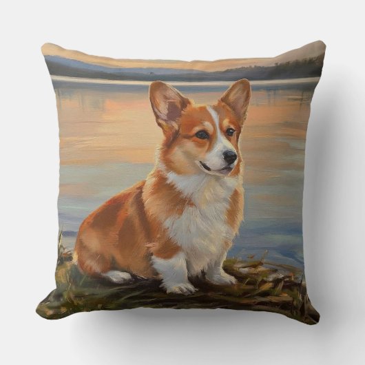 Pembrook Welsh Corgi クッション (正面)