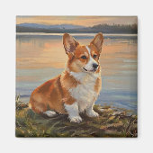 Pembrook Welsh Corgi マグネット (正面)