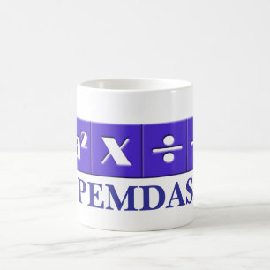 PEMDAS数学的マグ コーヒーマグカップ