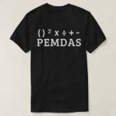 PEMDAS数学 Tシャツ (デザイン正面)