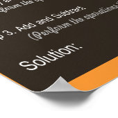 PEMDAS演算ポスター ポスター (角)