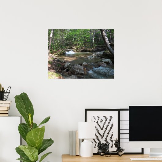 Pemigewasset River Iの滝 ポスター (ホームオフィス)