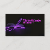 Pen and Book: Symbols of Knowledge and Creation 名刺 (正面)