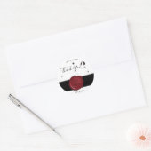 Pen & Inkwell Thanks for 来's結婚 ラウンドシール (封筒)