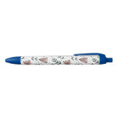 Pen Office and School Pen Floral Flowers  青ボールペン (トップ)